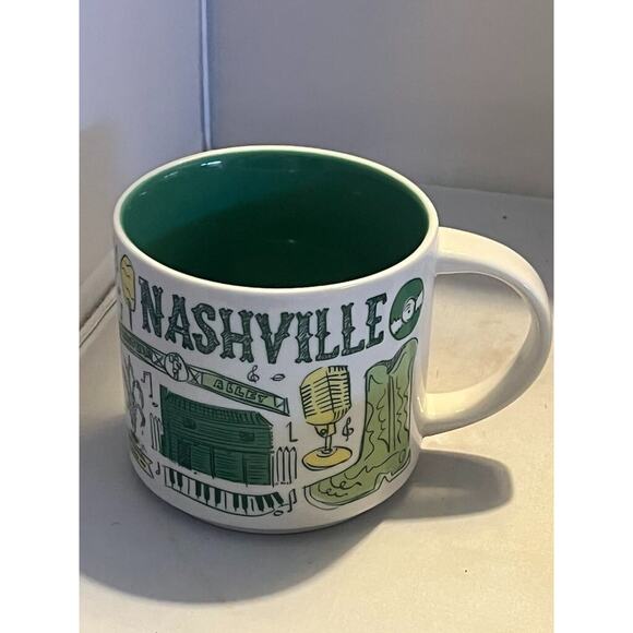 Starbucks Been There Series 14 oz Mug - Nashville - Picture 1 of 5